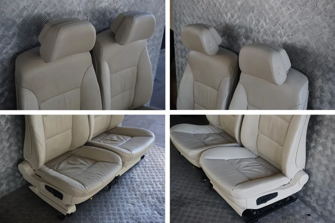 BMW E61 LCI Creambeige Cream Beige Leather Interior Seats Door Cards Memory