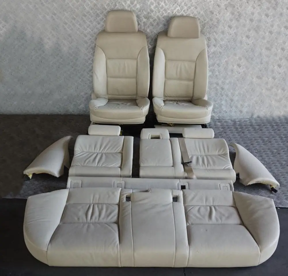 BMW E61 LCI Creambeige Cream Beige Leather Interior Seats Door Cards Memory