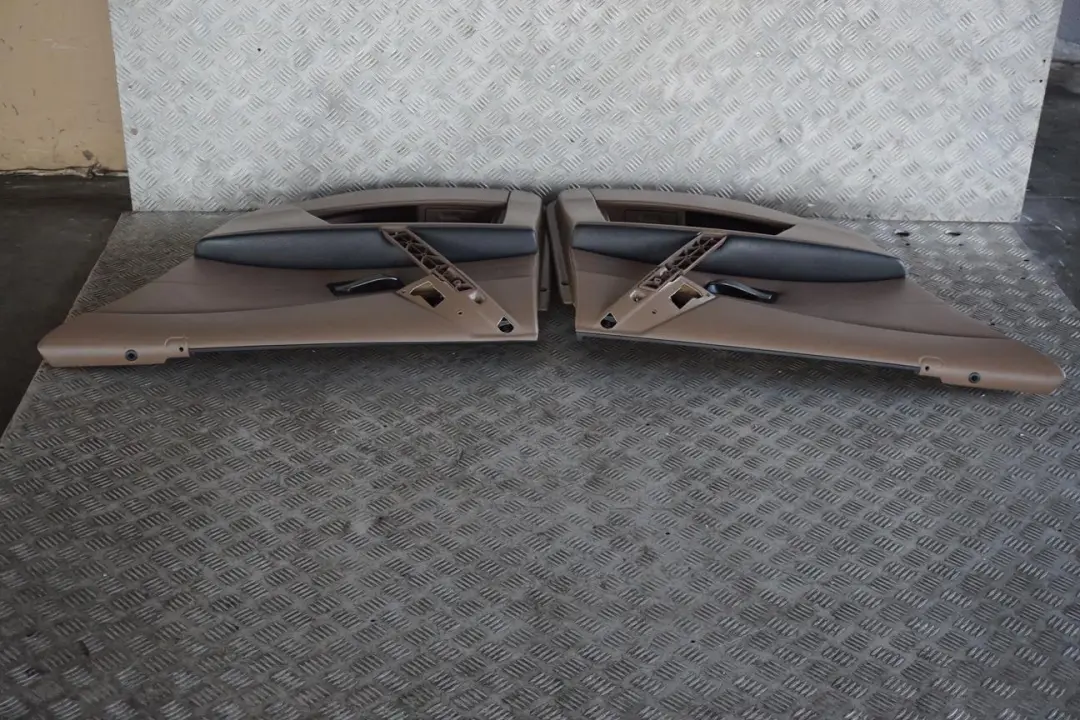 BMW 5 Series E61 Touring Truffle Brown Leather Interior Seats With Door Cards