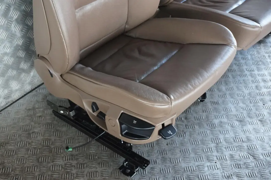BMW 5 Series E61 Touring Truffle Brown Leather Interior Seats With Door Cards