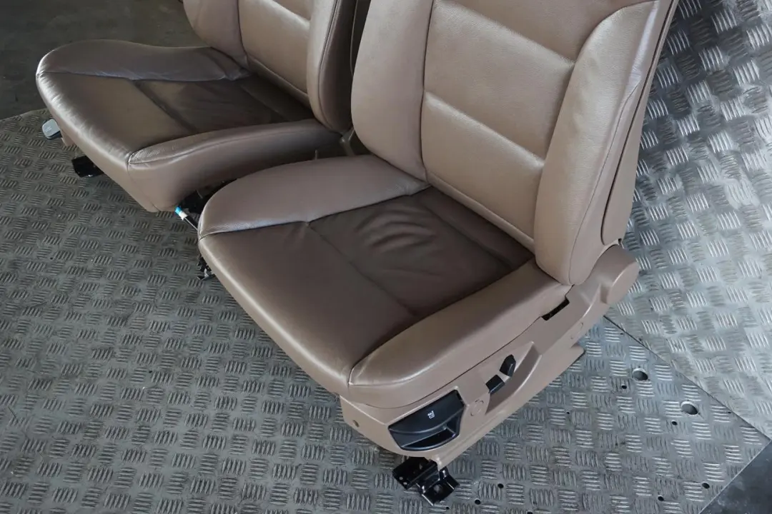 BMW 5 Series E61 Touring Truffle Brown Leather Interior Seats With Door Cards