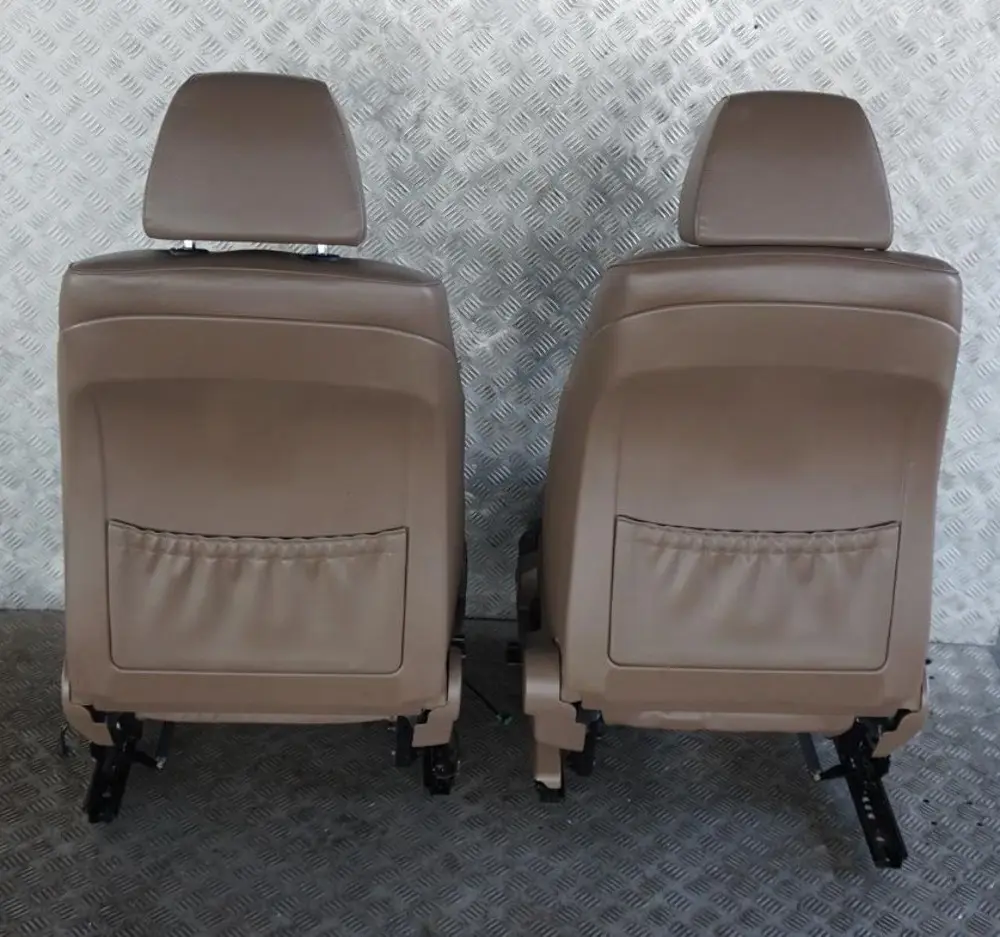 BMW 5 Series E61 Touring Truffle Brown Leather Interior Seats With Door Cards