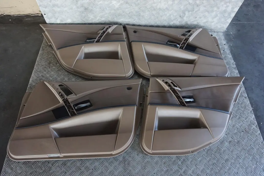 BMW 5 Series E61 Touring Truffle Brown Leather Interior Seats With Door Cards
