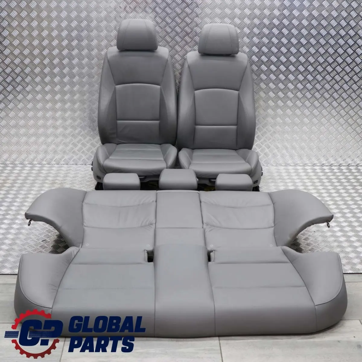 BMW E90 M Sport Grey Leather Interior Seats with Airbag and Door Cards Memory