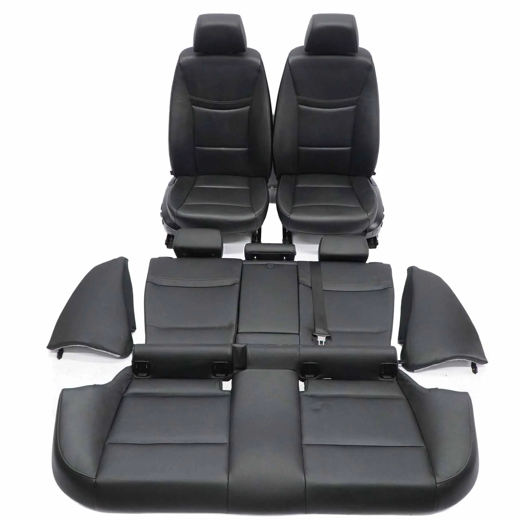 Leather Seats BMW E91 LCI Touring Heated Black Interior Memory Lumbar Door Cards