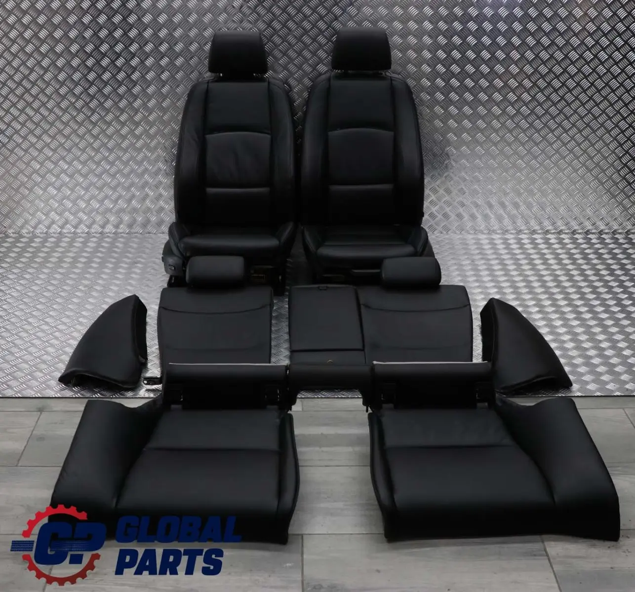 BMW E92 LCI M Sport Heated Black Leather Interior Seats Memory With Door Cards