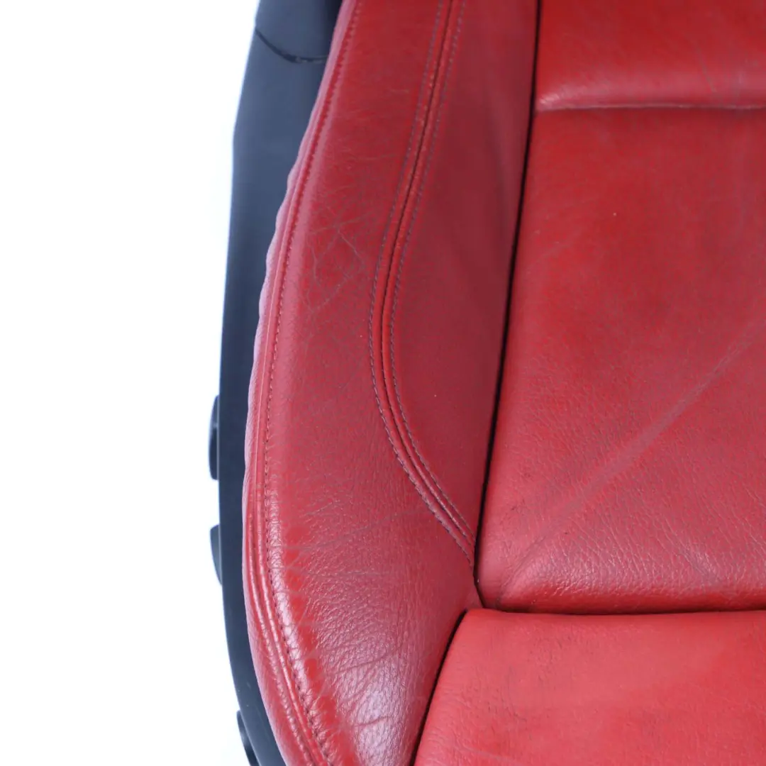 BMW E92 Coupe M Sport Red Leather Interior Seats Lumbar Memory With Door Cards