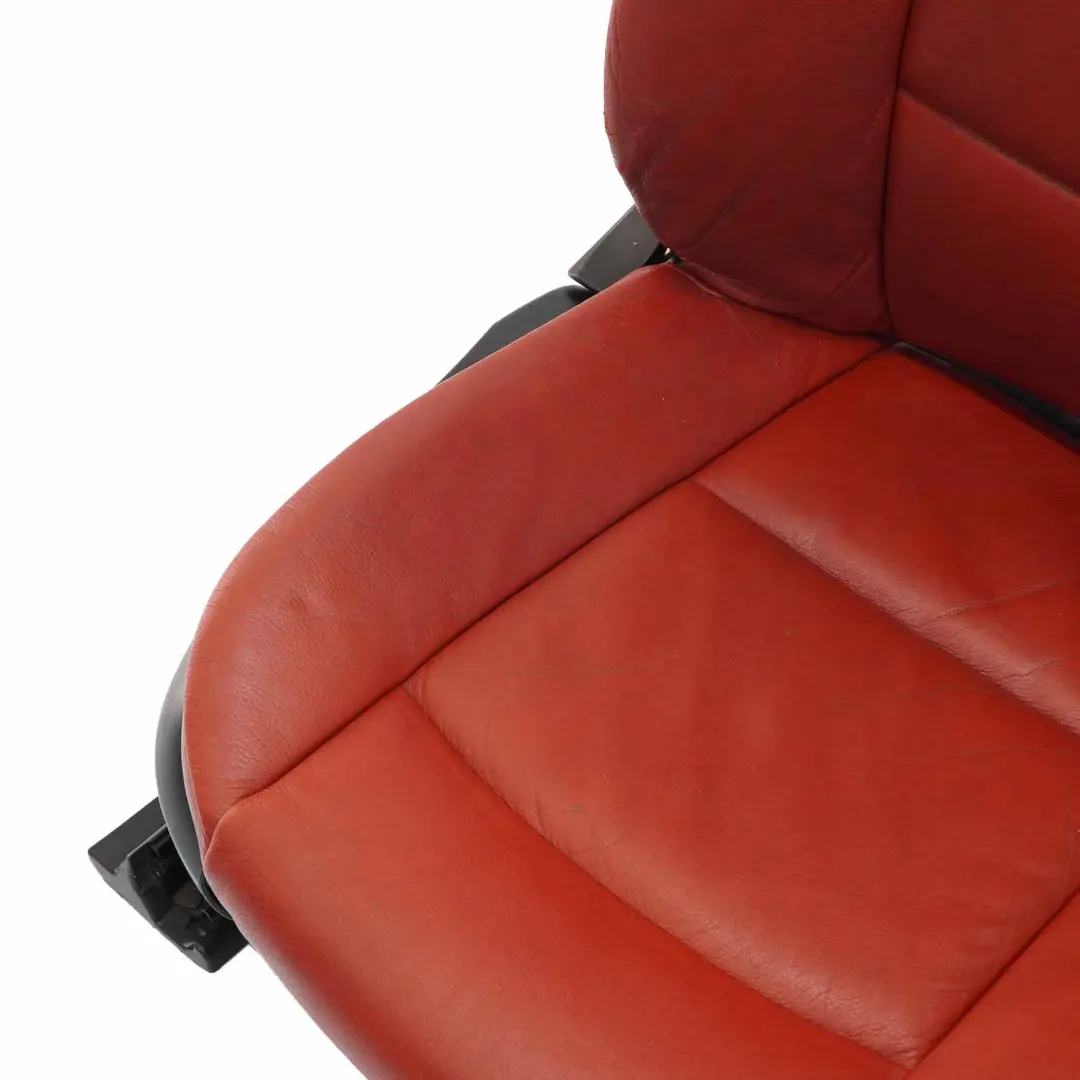 BMW E93 Cabrio Red Leather Interior Seats Electric Memory