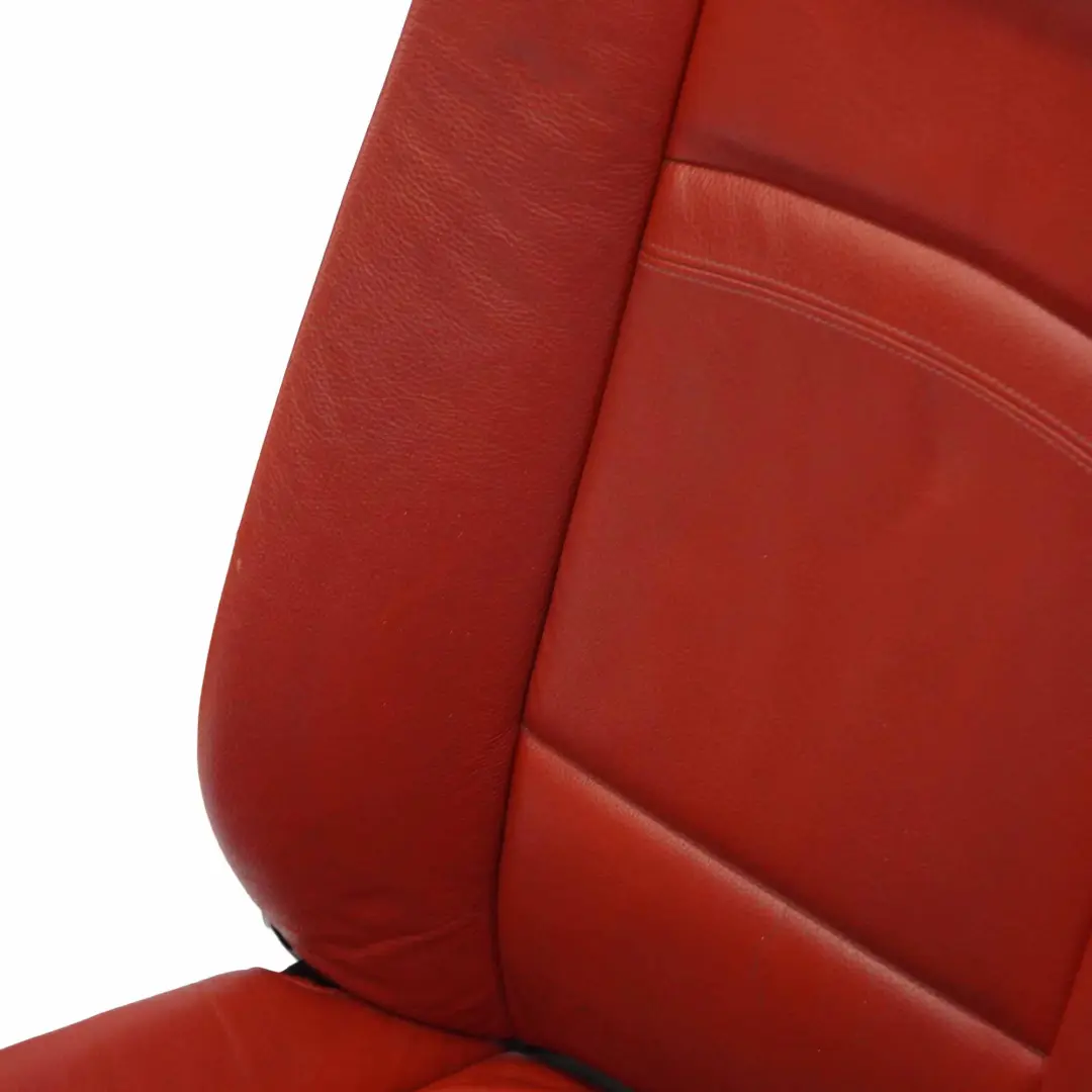 BMW E93 Cabrio Red Leather Interior Seats Electric Memory