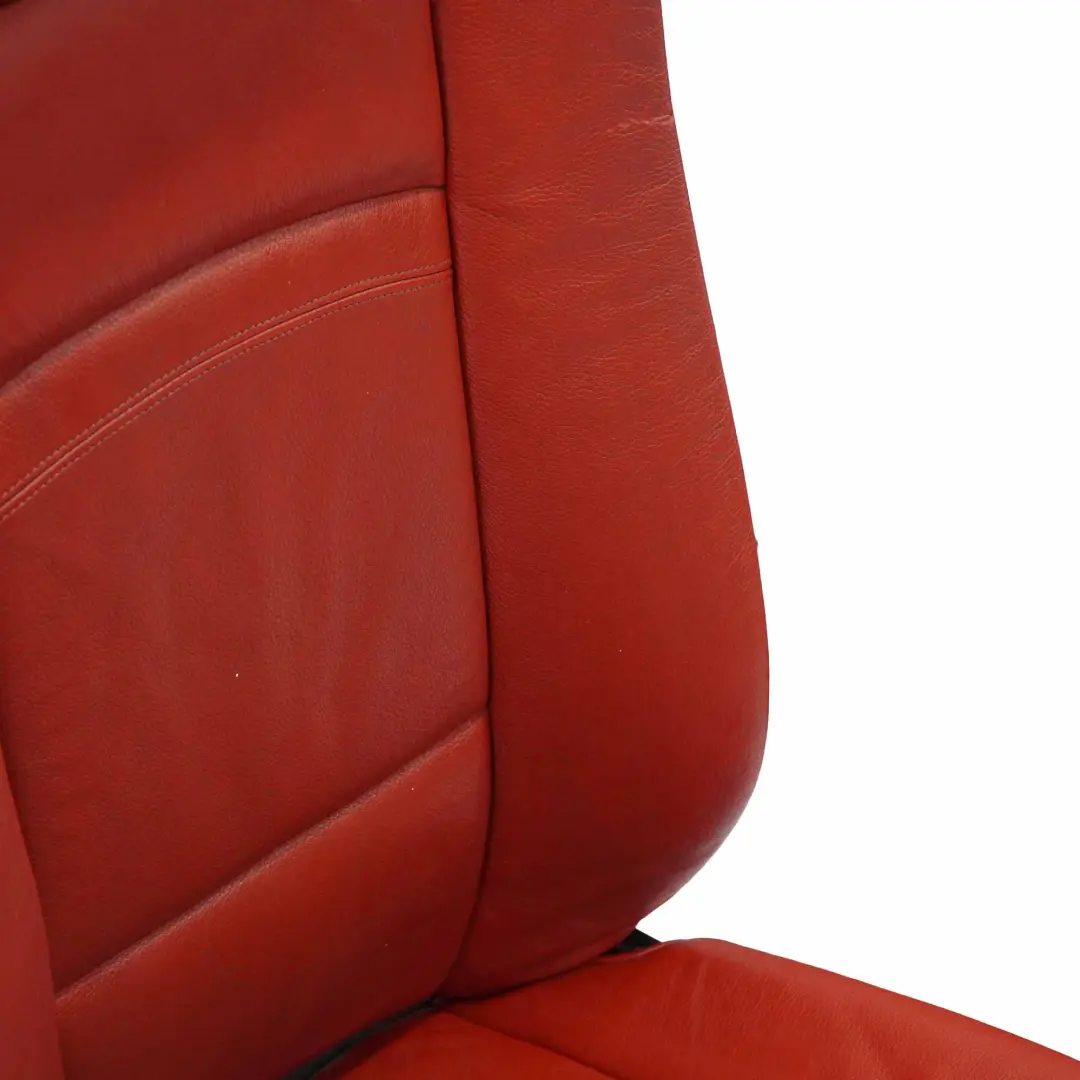 BMW E93 Cabrio Red Leather Interior Seats Electric Memory