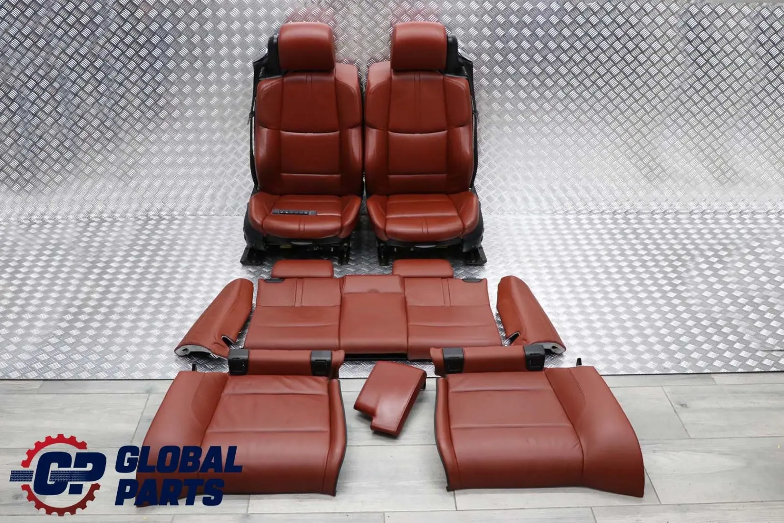 BMW E93 M3 Convertible Heated Sport Red Leather Interior Seats Electric Memory
