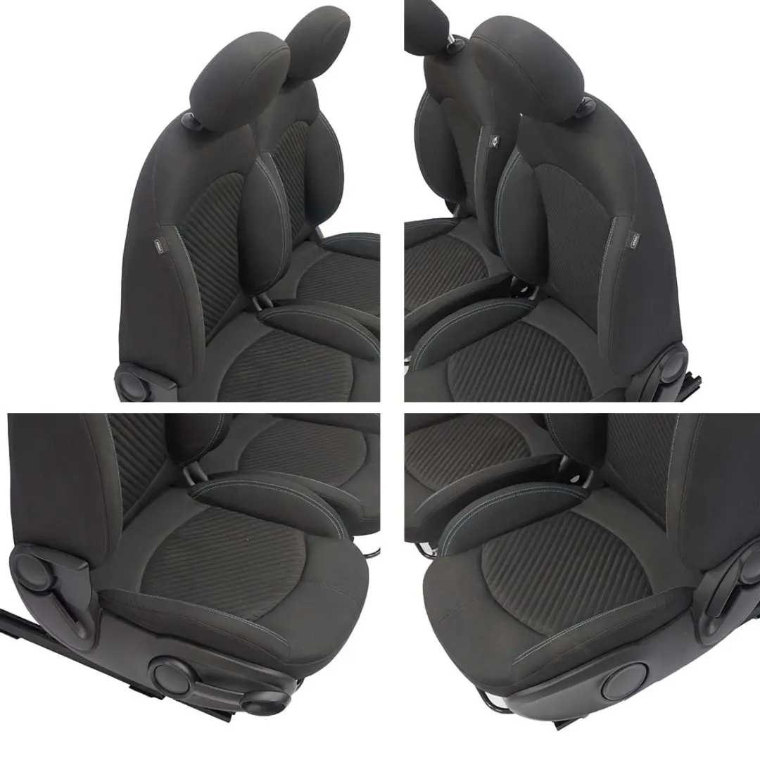 Seats Mini R60 Countryman Cooper Sport Cloth Interior Carbon Black Diagonal