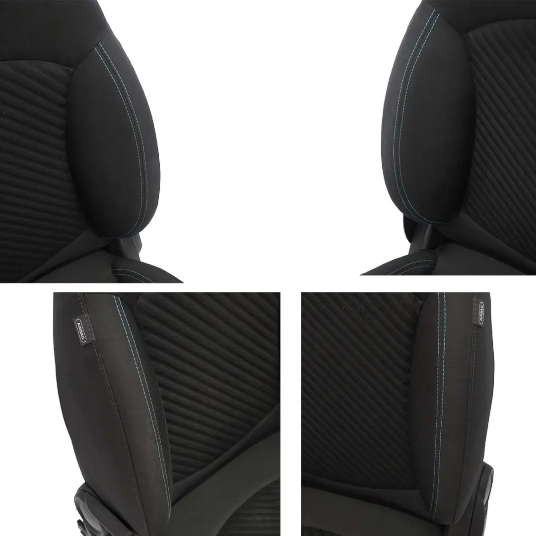 Seats Mini R60 Countryman Cooper Sport Cloth Interior Carbon Black Diagonal