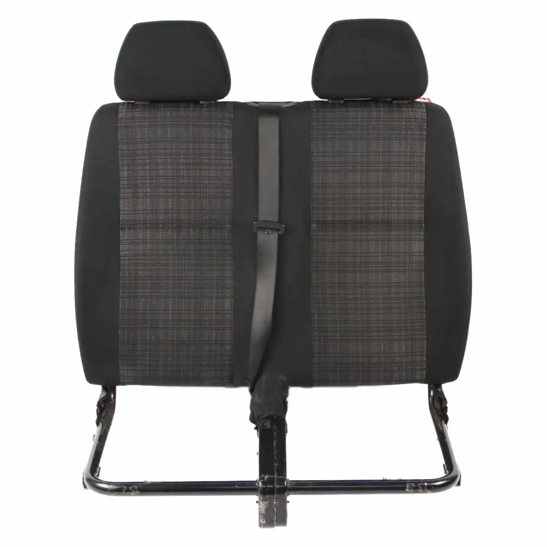 Front Backrest Mercedes W906 Sprinter Double Left N/S Cloth Black Tunja Fabric