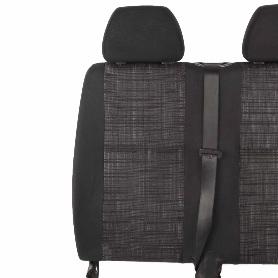 Front Backrest Mercedes W906 Sprinter Double Left N/S Cloth Black Tunja Fabric