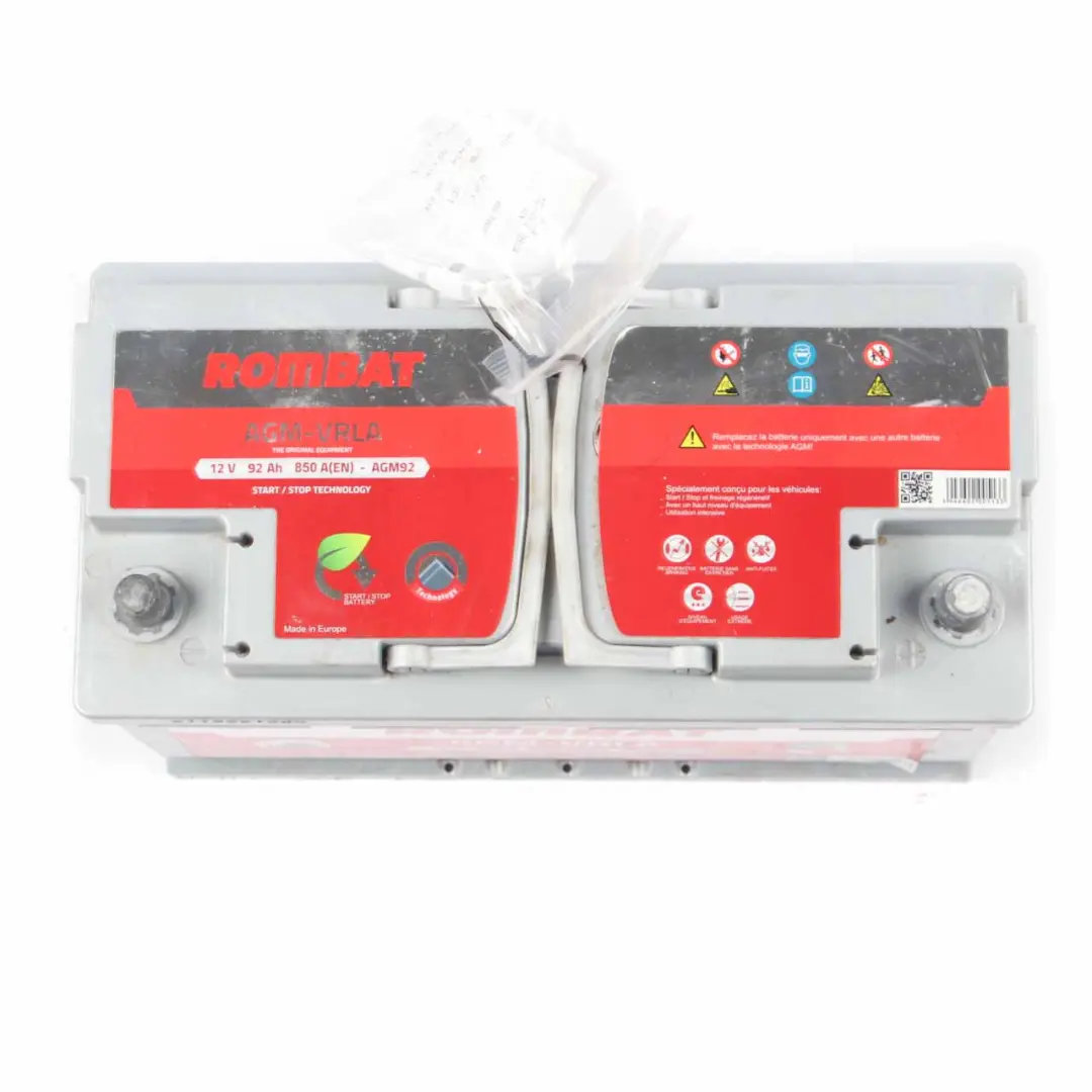ROMBAT AGM-VRLA Start Stop Accumulator Battery 92Ah 850A 12V AGM92