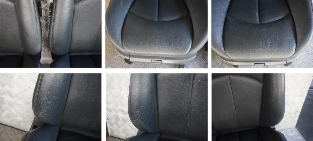 Mercedes-Benz S211 Touring Heated Black Leather Interior Seats with Door Cards