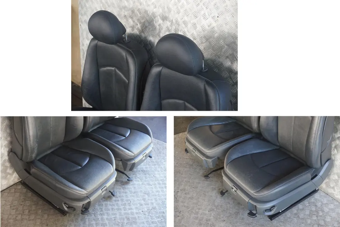 Mercedes-Benz S211 Touring Heated Black Leather Interior Seats with Door Cards