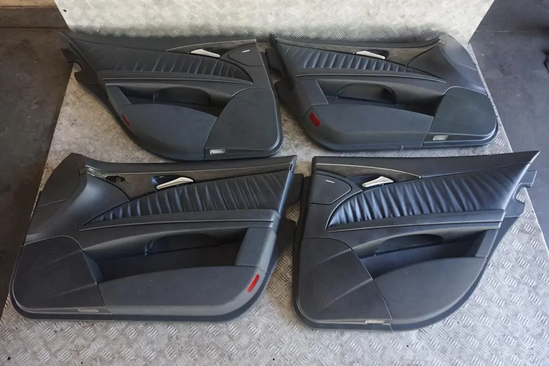 Mercedes-Benz S211 Touring Heated Black Leather Interior Seats with Door Cards