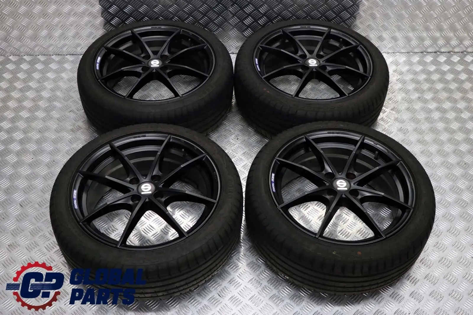 BMW MINI Cooper R50 R56 Complete Set 4x Wheel with Tyres 17" 7J OZ Sparco VIA