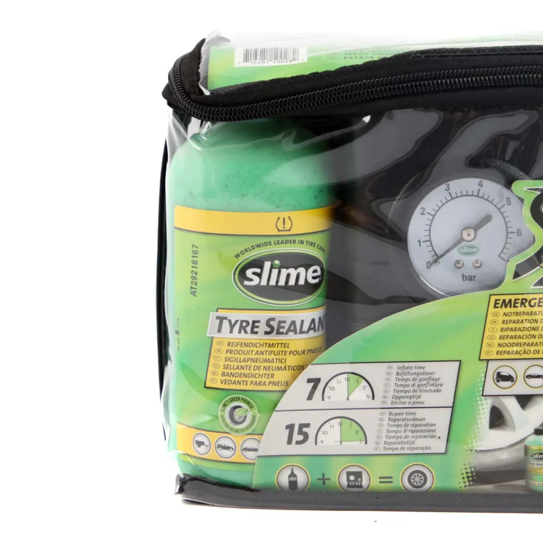 Genuine Slime Smart Repair Compressor Pump Inflator Tyre Sealant Mobility Kit