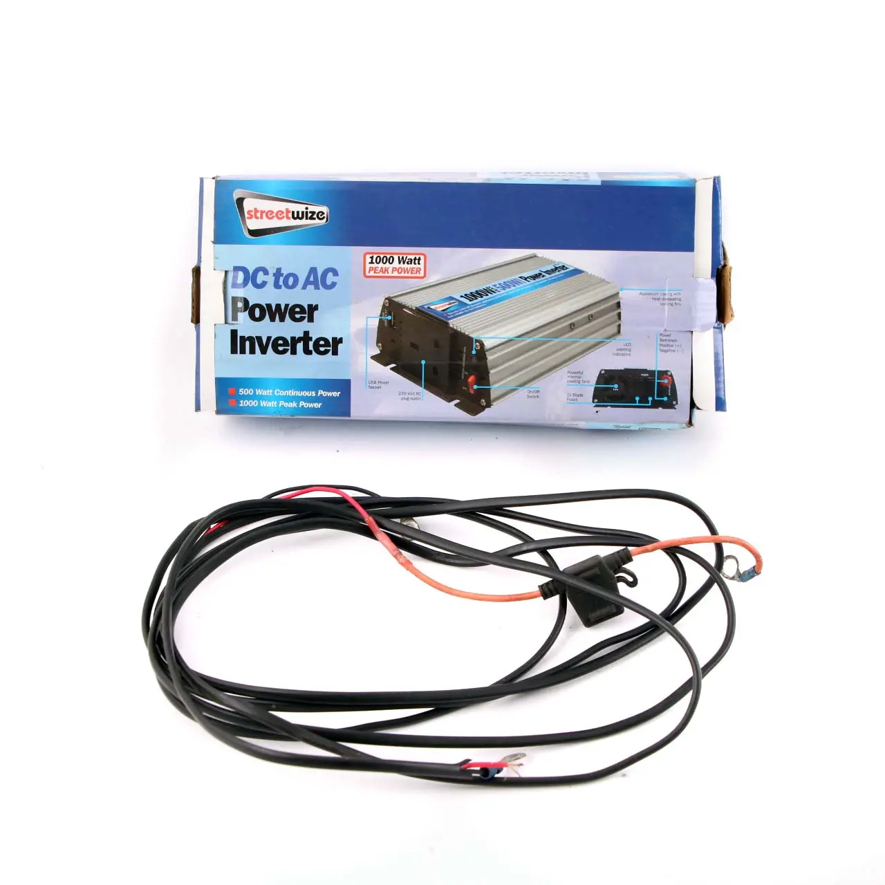Streetwize Voltage Converter Power Distributor Inverter 500W/1000W