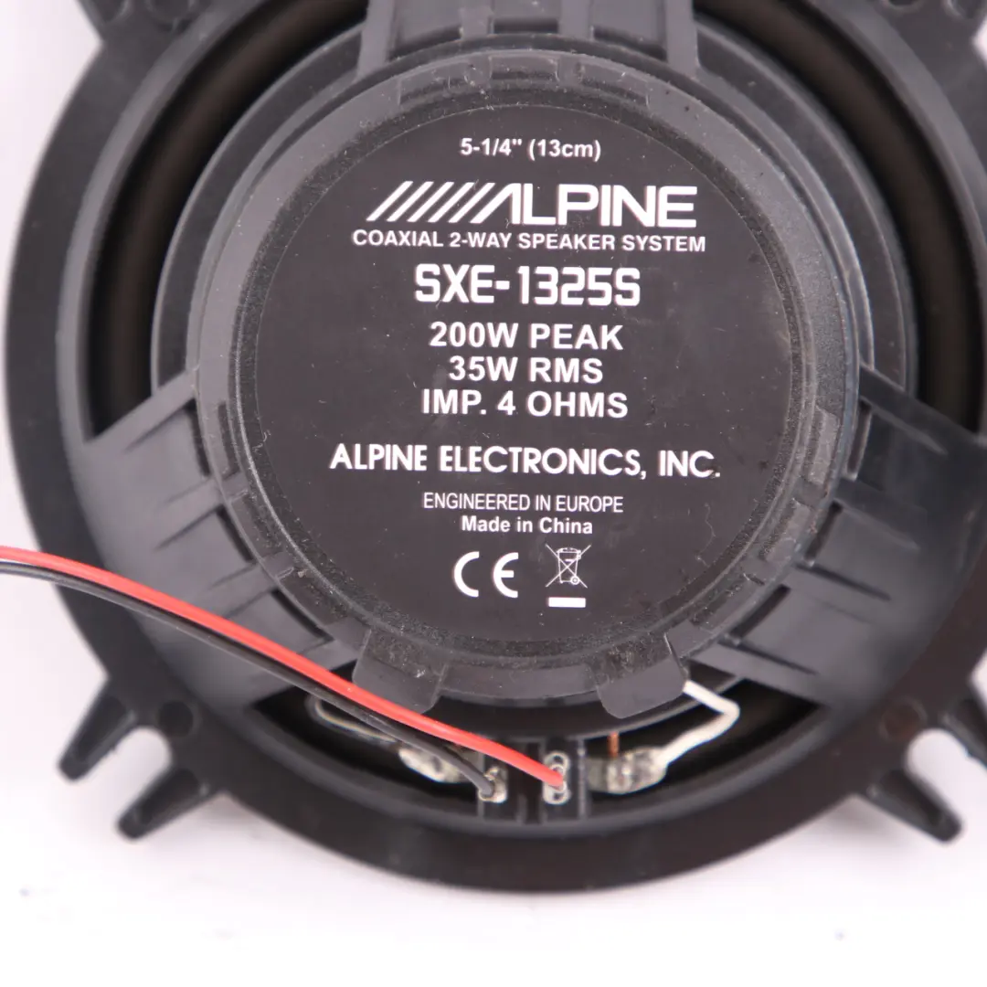Alpine SXE-1325S Audio Speaker 2-Way Car Radio Stereo Door Shelf Speaker Set
