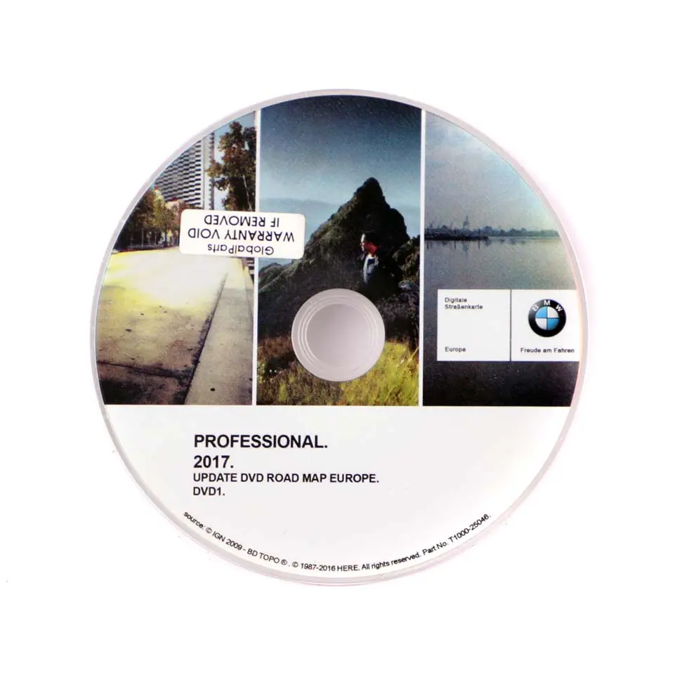 BMW Disc Professional Navigation 2017 Update DVD Road Map Europe T1000-25046