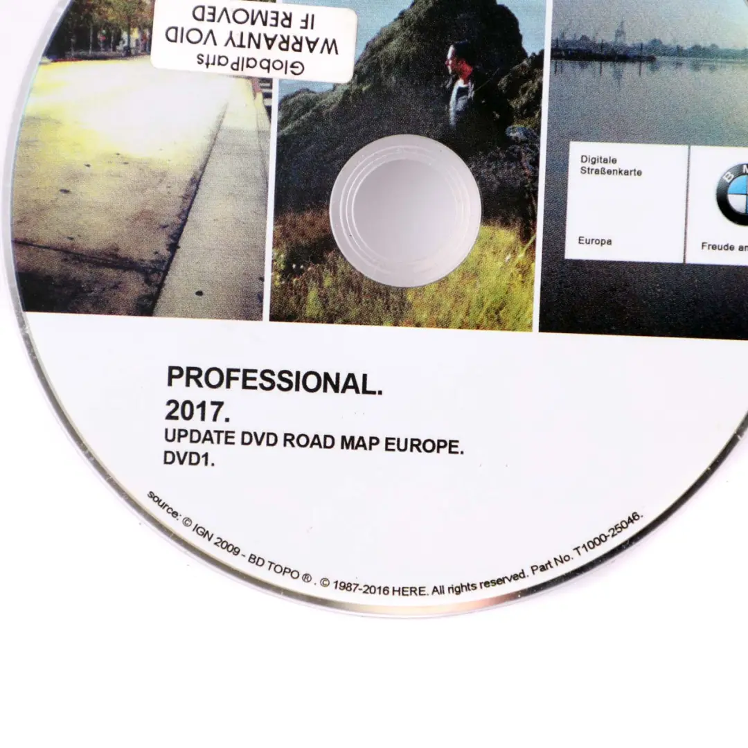 BMW Disc Professional Navigation 2017 Update DVD Road Map Europe T1000-25046