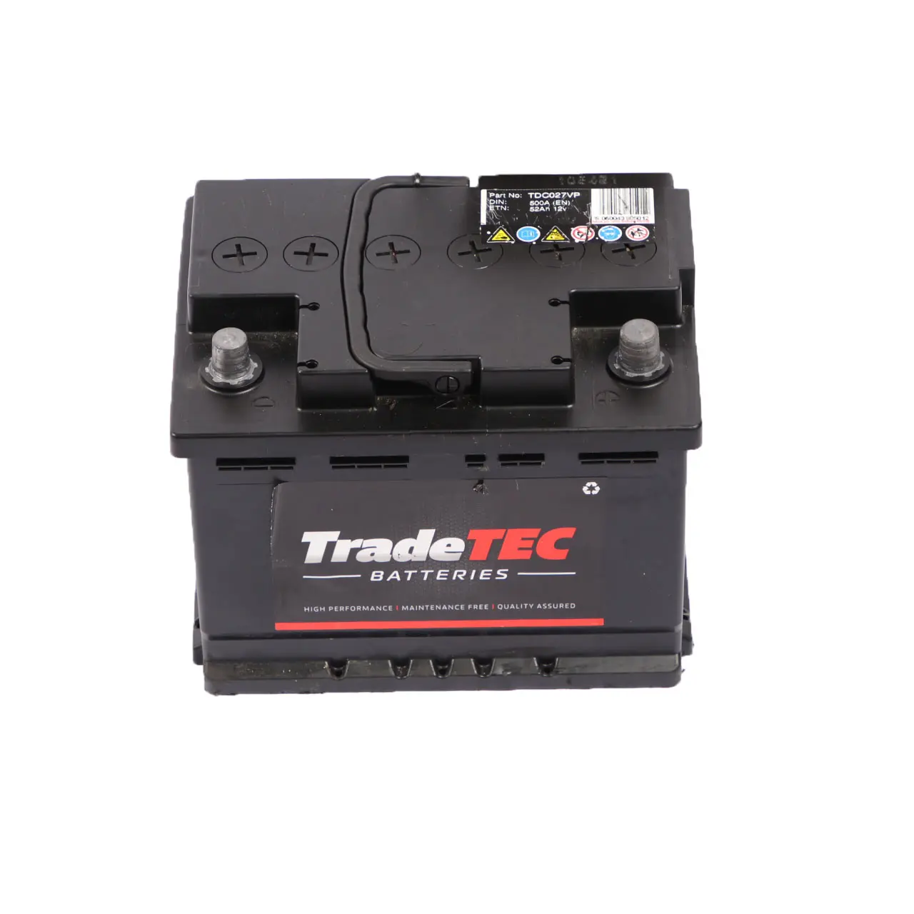 TradeTec Accumulator Battery 52Ah 500A 12V TDC027VP