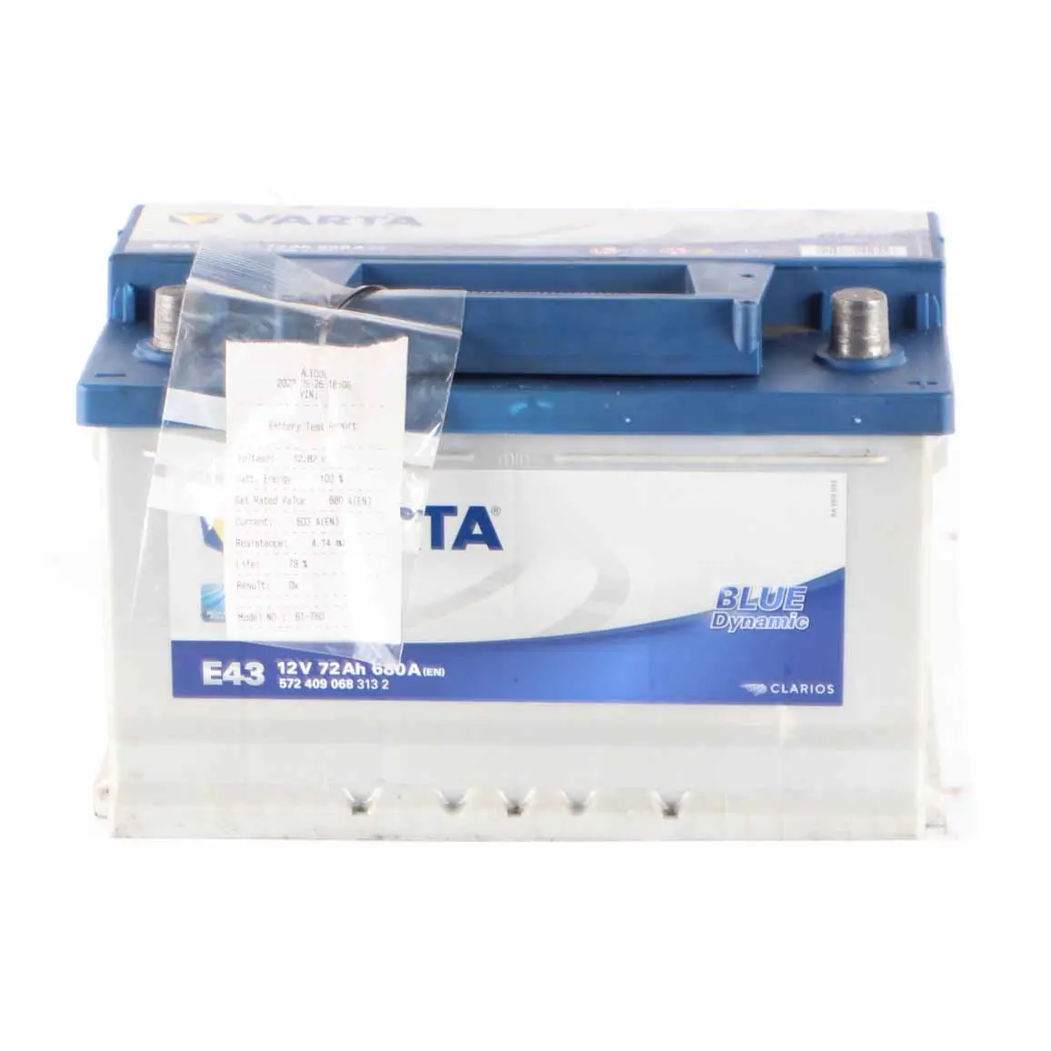 VARTA Blue Dynamic Accumulator Battery 72Ah 680A 12V E43