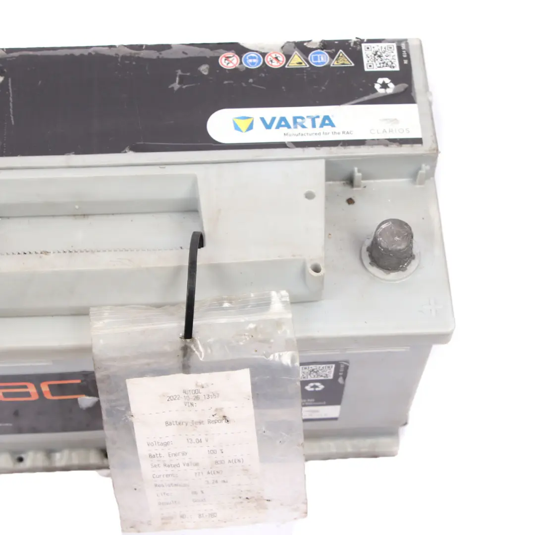 VARTA RAC Accumulator Battery 100Ah 830A 12V RAC005