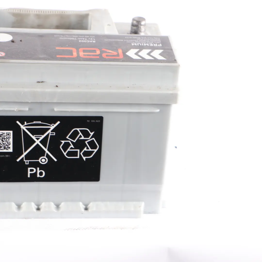 VARTA RAC Accumulator Battery 74Ah 750A 12V RAC002