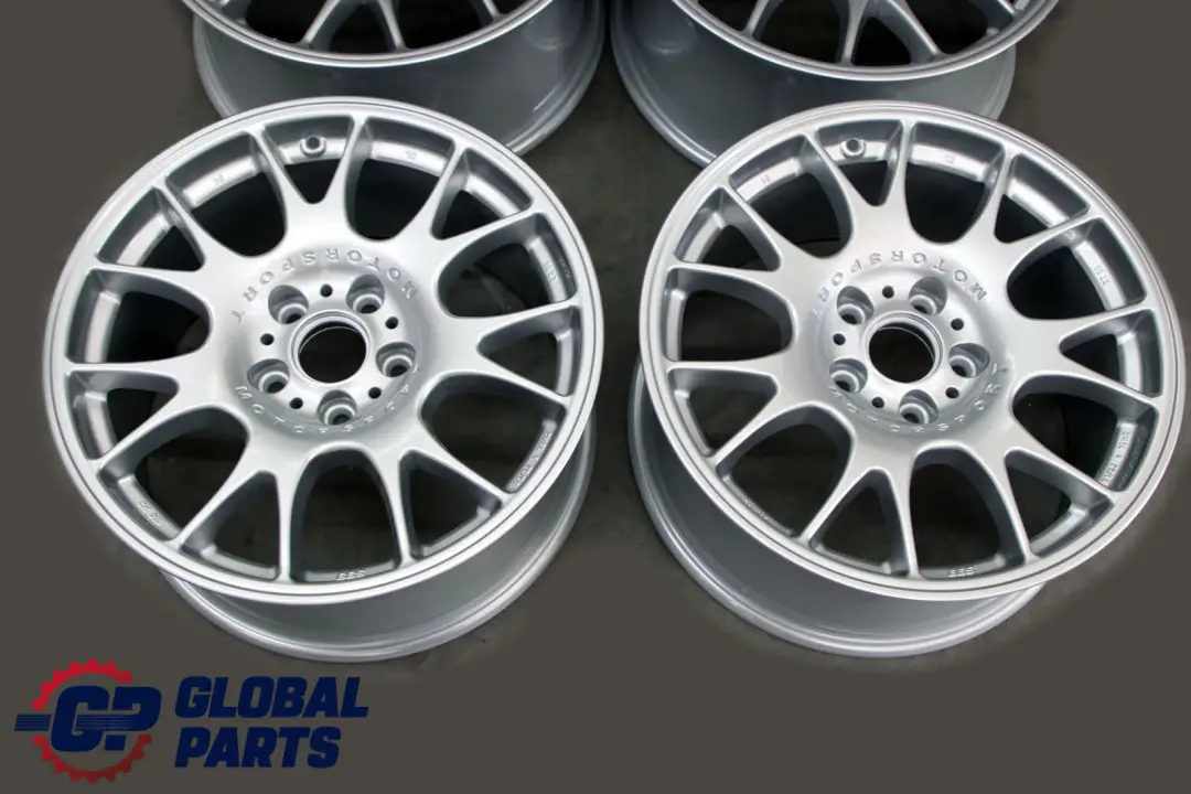 BMW BBS Motorsport Silver Complete Set 4x Wheel Alloy Rim 18" 8,5J ET:35 VIA