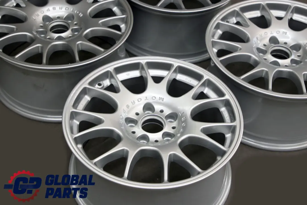 BMW BBS Motorsport Silver Complete Set 4x Wheel Alloy Rim 18" 8,5J ET:35 VIA