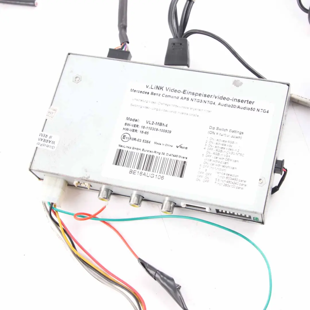 v.LiNK Mercedes Multimedia Interface Rear View Camera Module Unit Box VL2-MBN4