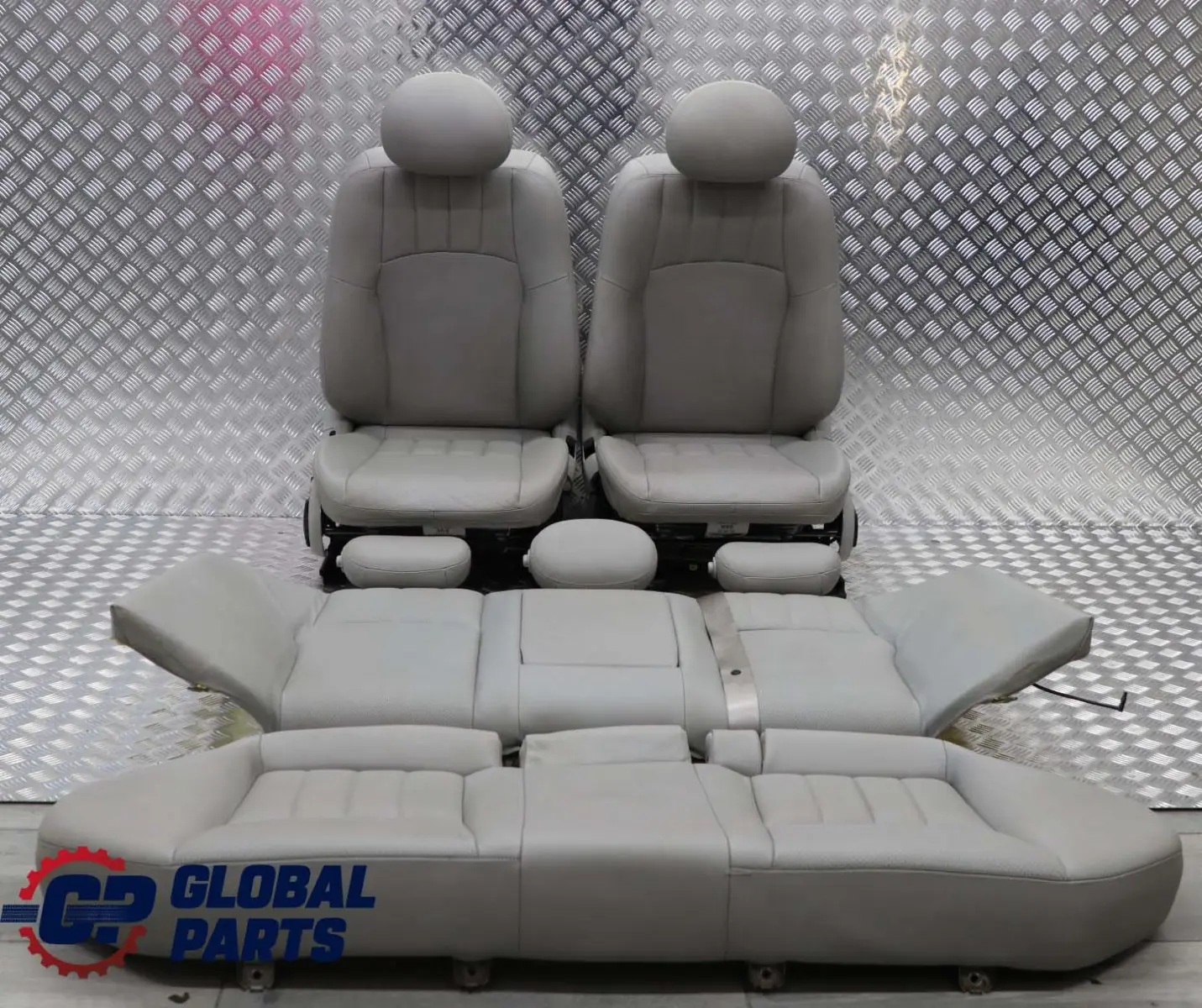 Mercedes-Benz C-Class W203 Saloon Grey Leather Interior Seats with Door Cards