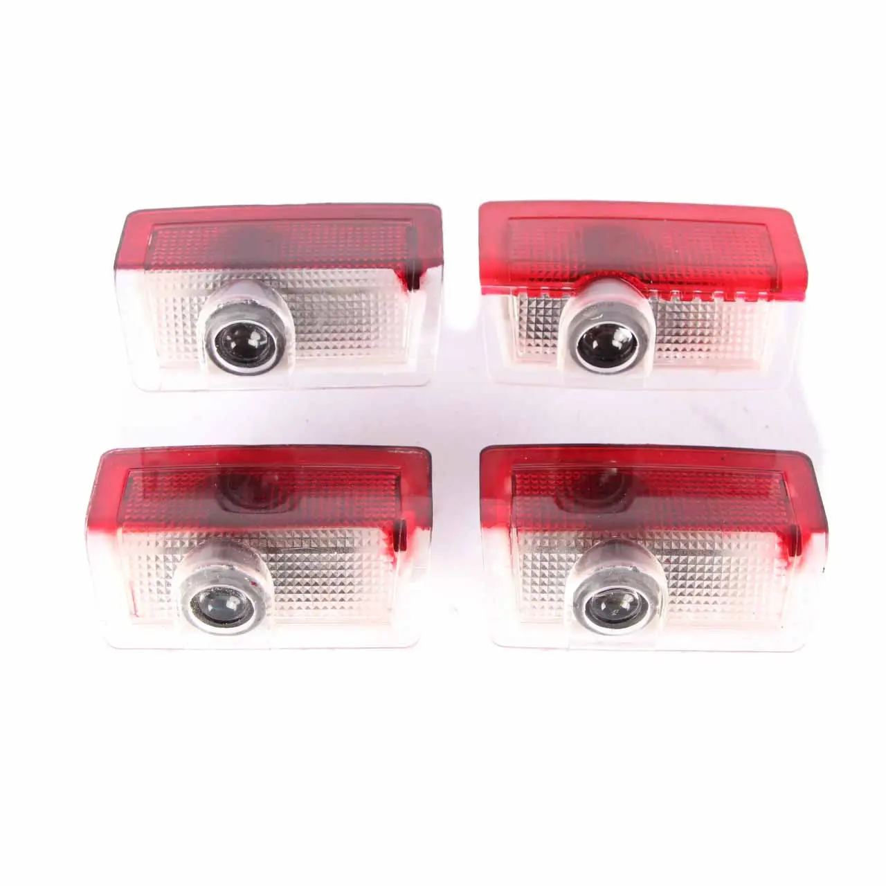Mercedes W212 Door Panel Light Lamp Red Projector Logo Set Front Rear Left Right