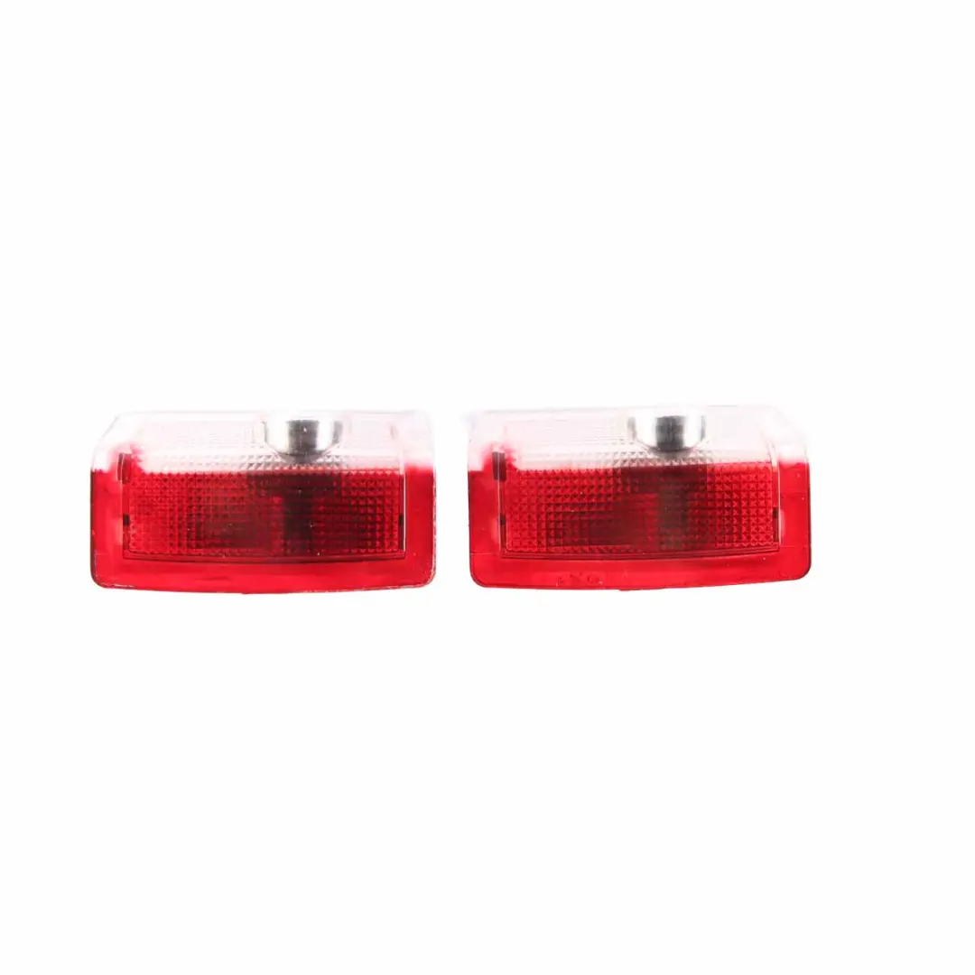 Mercedes W212 Door Panel Light Lamp Red Projector Logo Set Front Rear Left Right