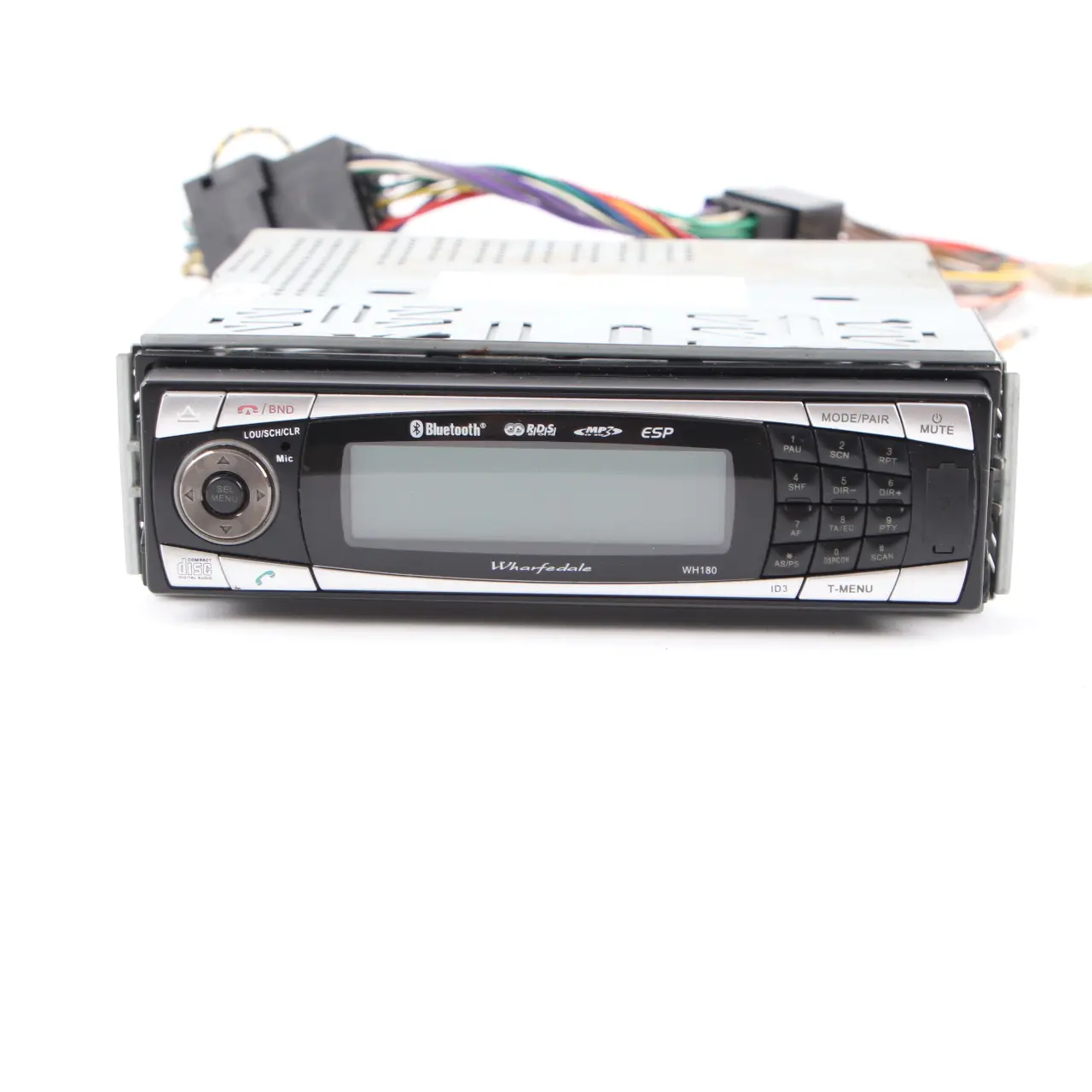 Genuine Wharfedale WH180 Bluetooth MP3 Stereo Audio Player Head Unit