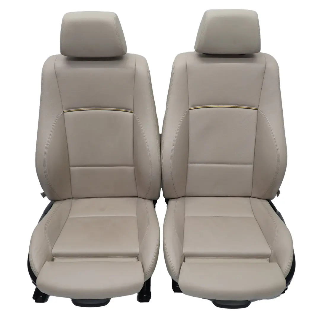 Seats BMW X1 E84 Front Left Right M-Sport Oyster Nevada Leather Heated Memory