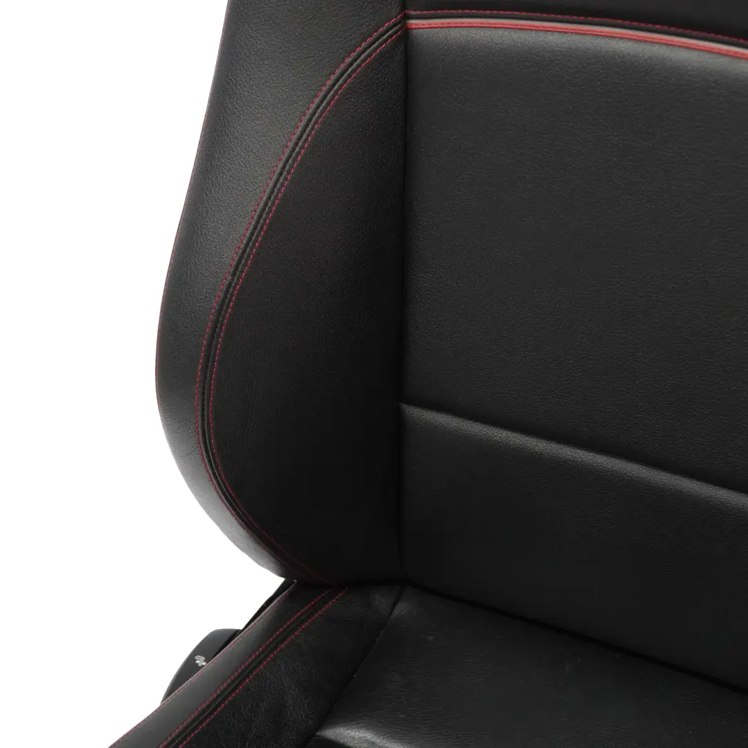 BMW X1 E84 Seats Sport Black Leather Interior Front Rear Seat Red Threads