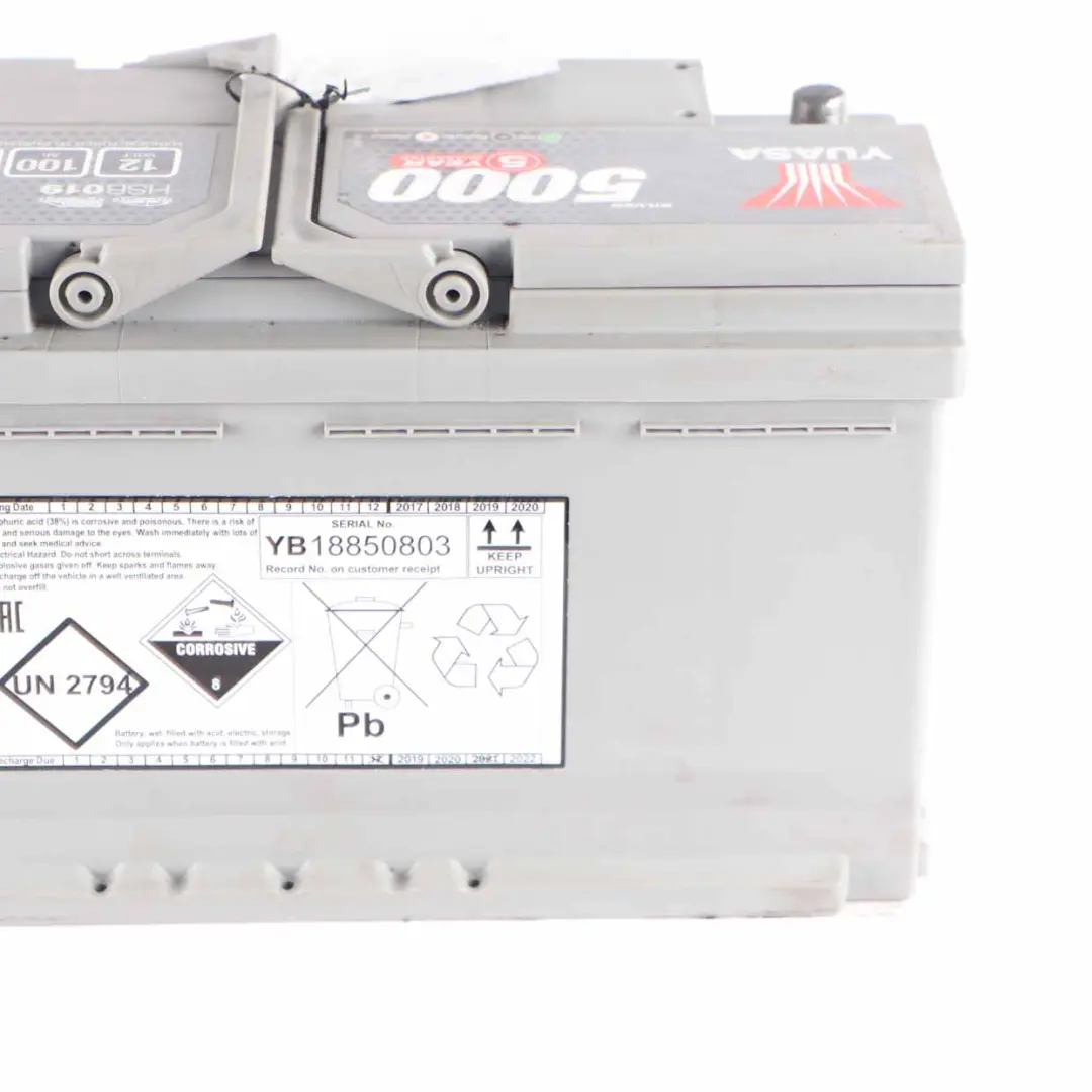 YUASA Silver 5000 12V Accumulator Battery 80Ah 760A HSB019