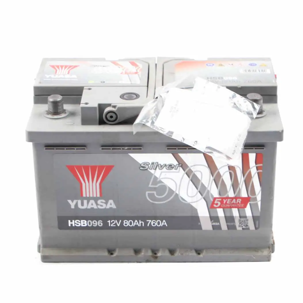 YUASA Silver 5000 12V Accumulator Battery 80Ah 760A HSB019