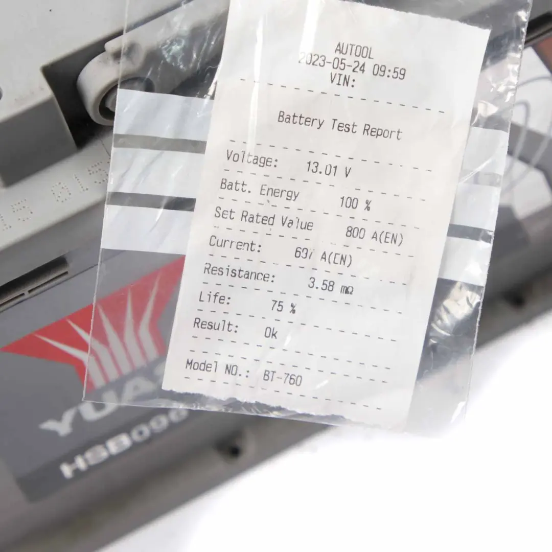 YUASA Silver 5000 12V Accumulator Battery 80Ah 760A HSB019