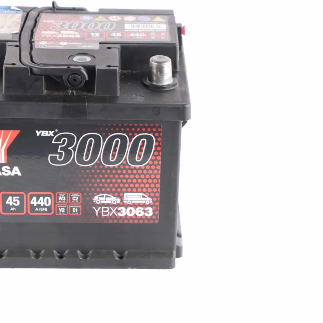 YUASA YBX 3000 12V Accumulator Battery 45Ah 440A YBX3063