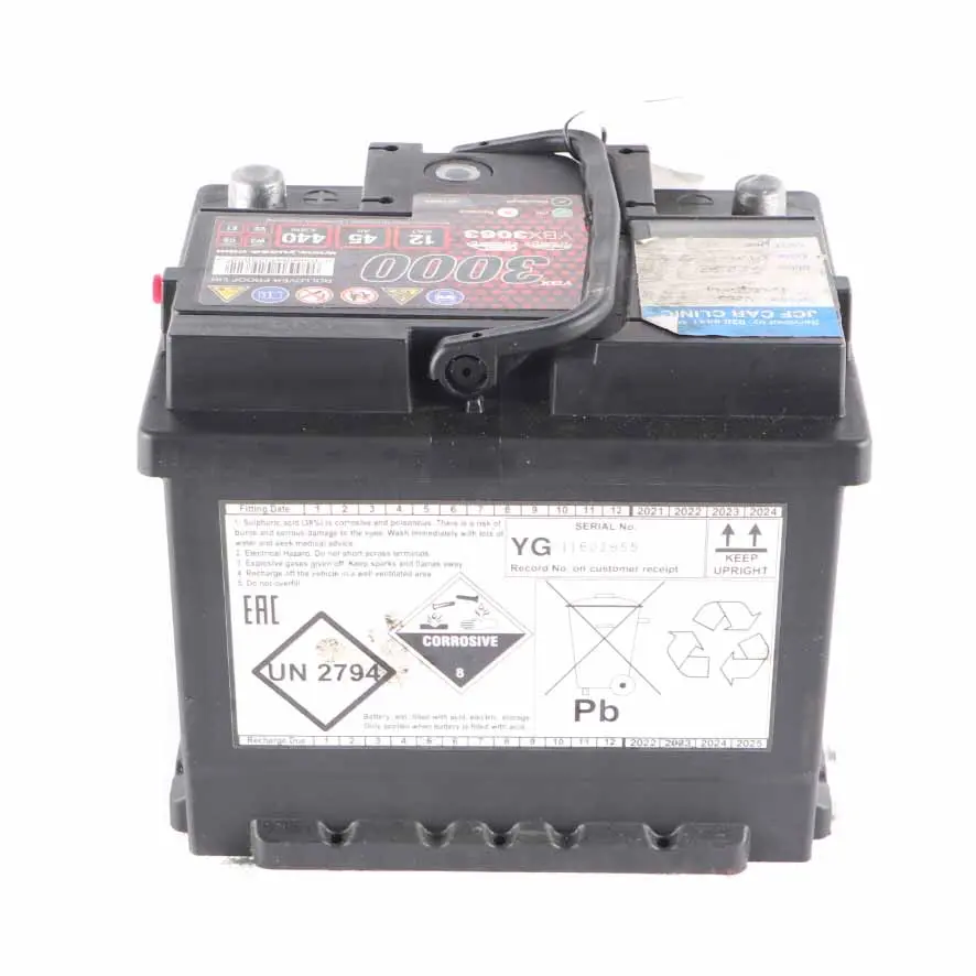 YUASA YBX 3000 12V Accumulator Battery 45Ah 440A YBX3063