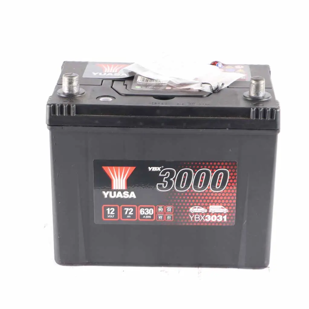 YUASA YBX 3000 12V Accumulator Battery 72Ah 630A YBX3031