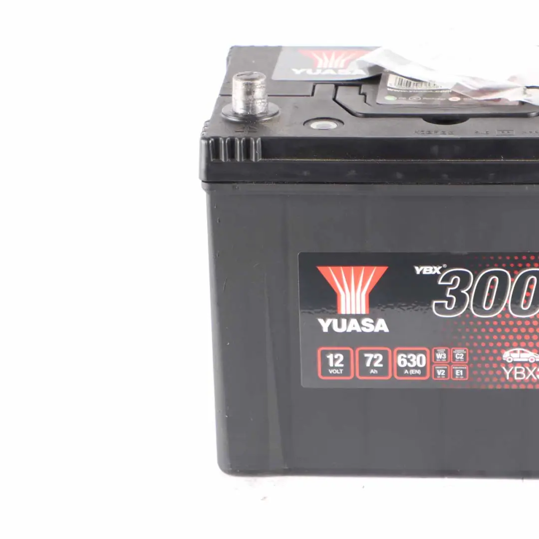 YUASA YBX 3000 12V Accumulator Battery 72Ah 630A YBX3031