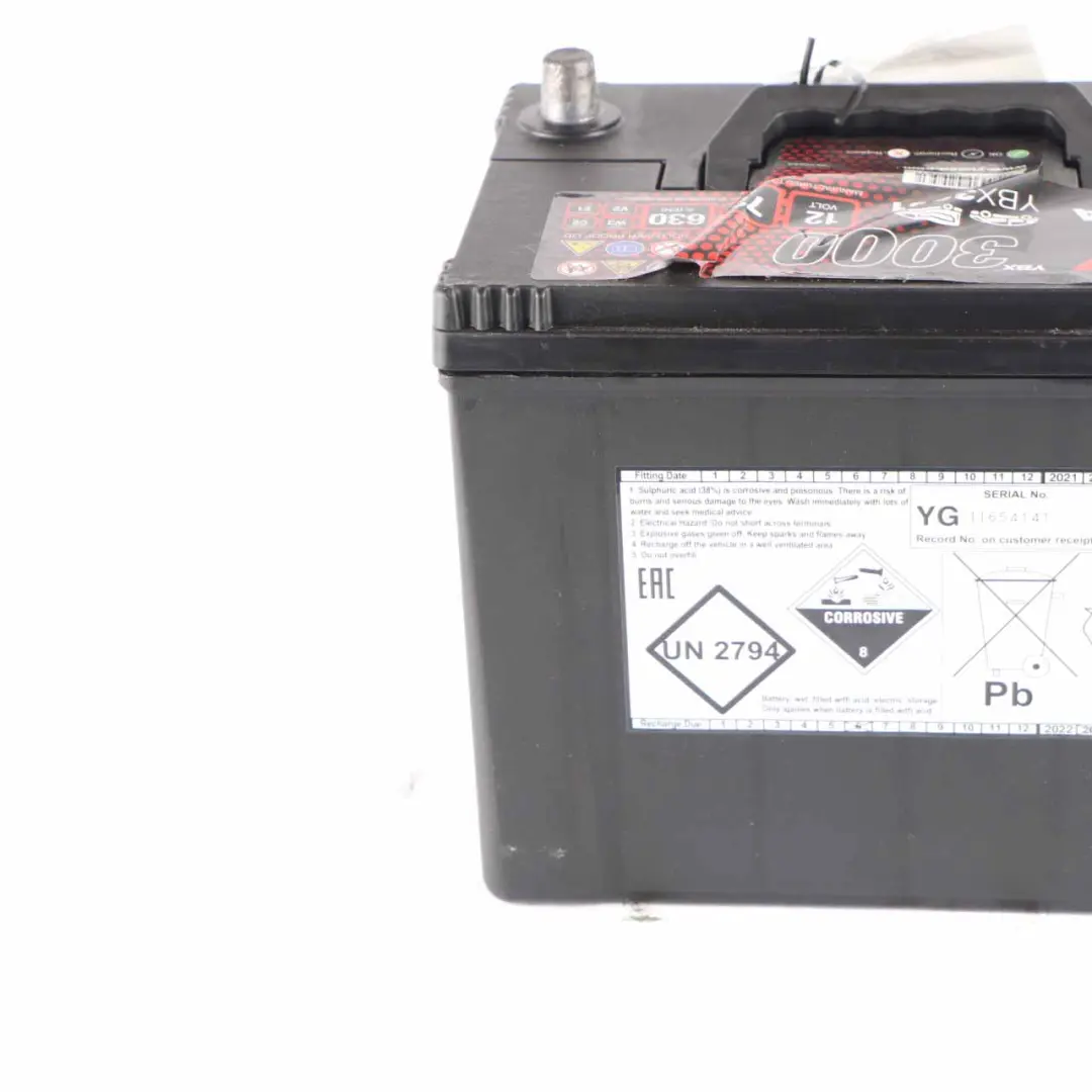 YUASA YBX 3000 12V Accumulator Battery 72Ah 630A YBX3031